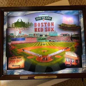 Red Sox 100 Years Fenway Lighted Stained Glass Panorama Bradford Exchange